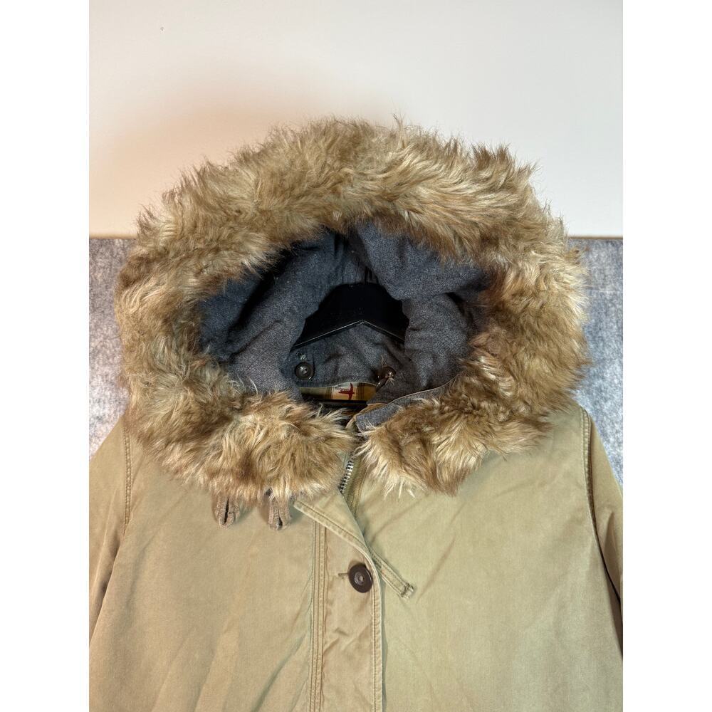Relwen Womens Parka Jacket Faux Fur Hood Removable Hood and Lining - Large - Picture 2 of 9